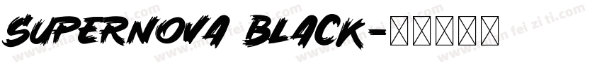 Supernova Black字体转换